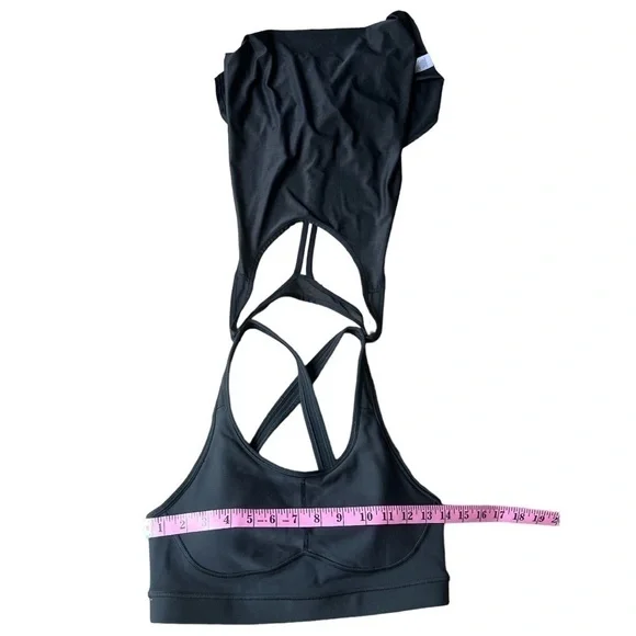 Athleta Women’s Black 2 in 1 Attached Cross Back Bra and Tank Top, Size Small - Picture 8 of 8
